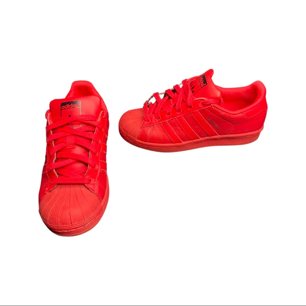ADIDAS-SUPERSTAR TRIPLE RED ORIGINALS- SNEAKERS- PREOWNED